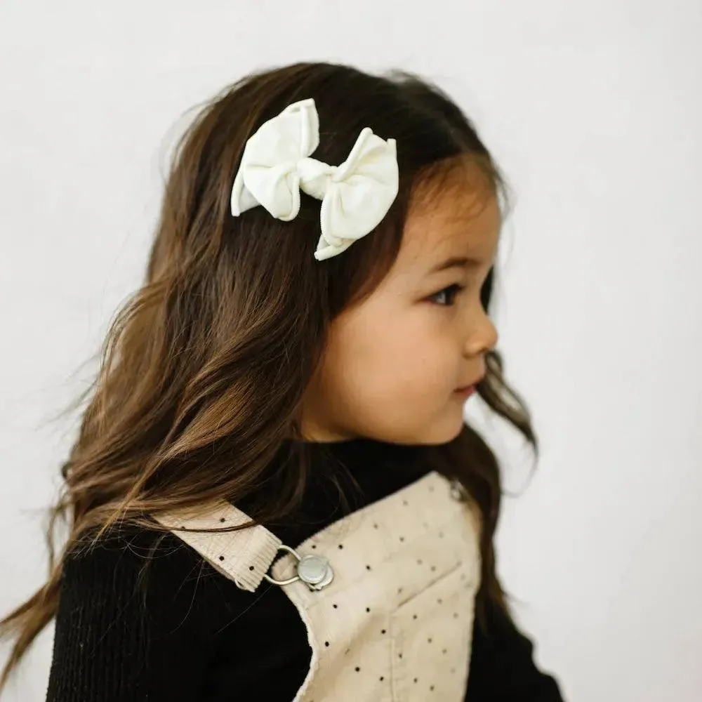 2PK BABY FAB CLIPS: ivory - Image 3