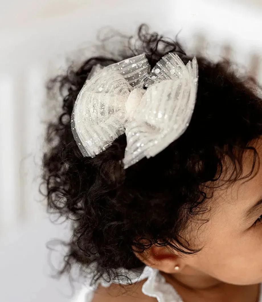 2PK TULLE BABY FAB CLIPS: princess ivory - Image 3