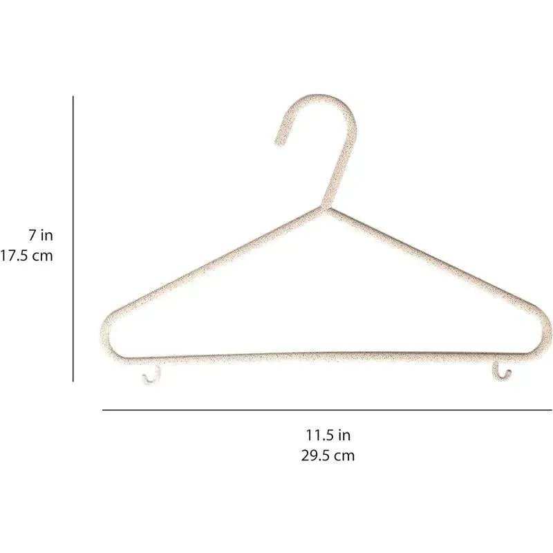 3 Sprouts - 15Pk Baby Wheat Straw Hangers, Speckled Cream - Image 3
