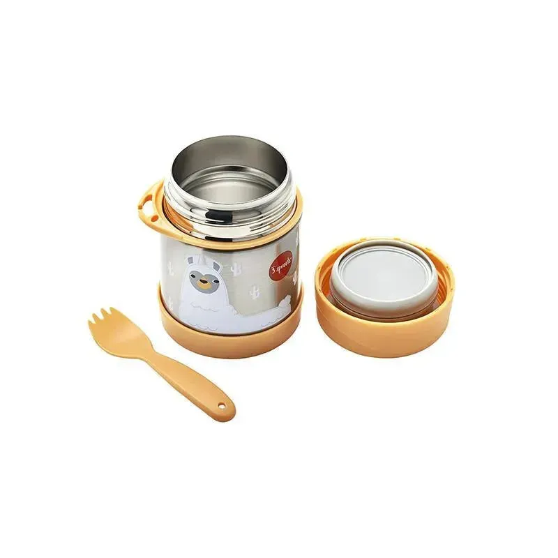 3 Sprouts - Stainless Steel Food Jar, Llama - Image 3