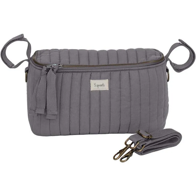 3 Sprouts - Universal Stroller Caddy Organizer, Charcoal Grey - Image 2