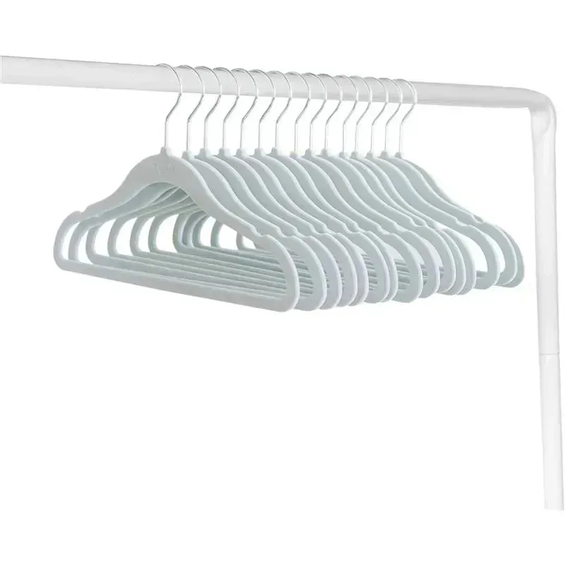 3 Sprouts - Velvet Baby Hangers, Non-Slip, Durable, Pack of 15, Blue - Image 2