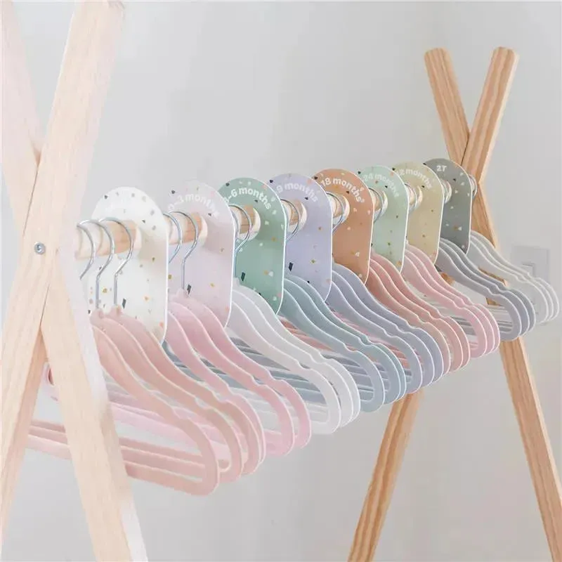 3 Sprouts - Velvet Baby Hangers, Non-Slip, Durable, Pack of 15, Blue - Image 3