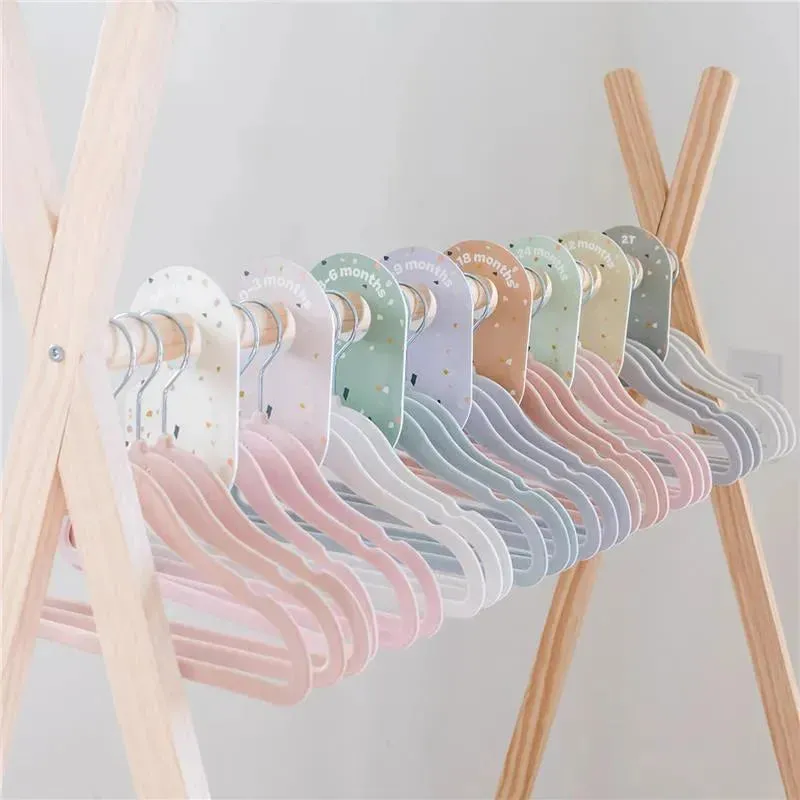 3 Sprouts - Velvet Baby Hangers, Non-Slip, Durable, Pack of 15, Hazelnut - Image 2