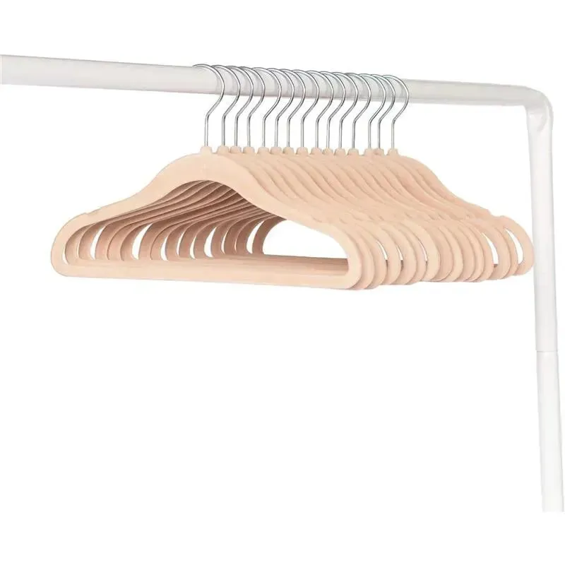 3 Sprouts - Velvet Baby Hangers, Non-Slip, Durable, Pack of 15, Hazelnut - Image 3