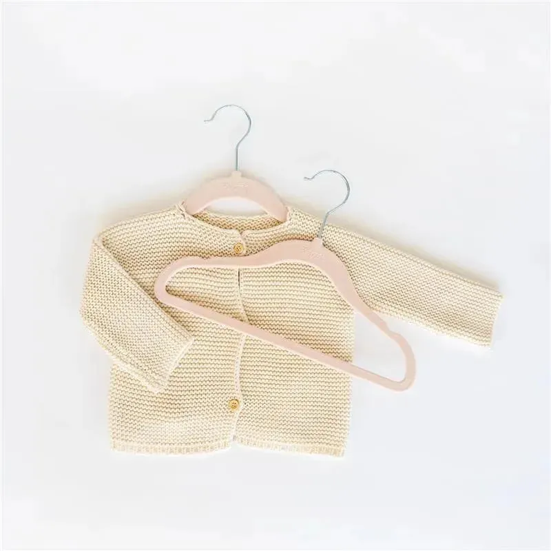 3 Sprouts - Velvet Baby Hangers, Non-Slip, Durable, Pack of 15, Hazelnut - Image 6