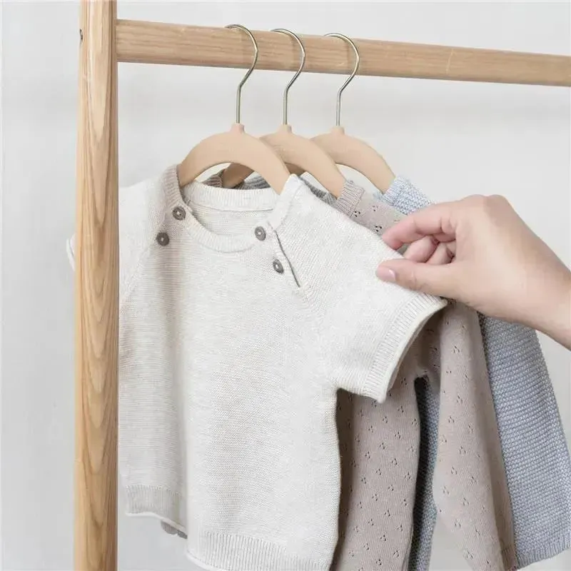 3 Sprouts - Velvet Baby Hangers, Non-Slip, Durable, Pack of 15, Hazelnut - Image 8