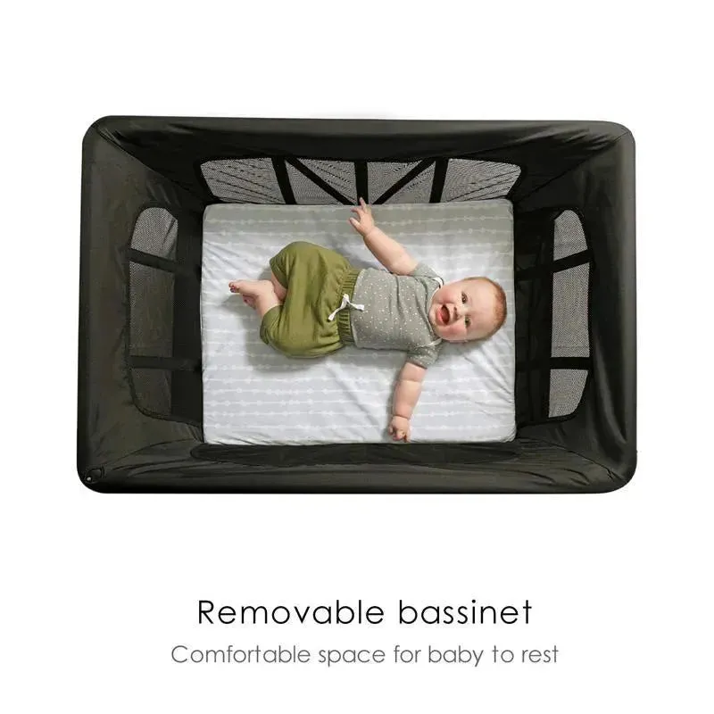4 Moms - Breeze Plus Portable Playard, Black - Image 4