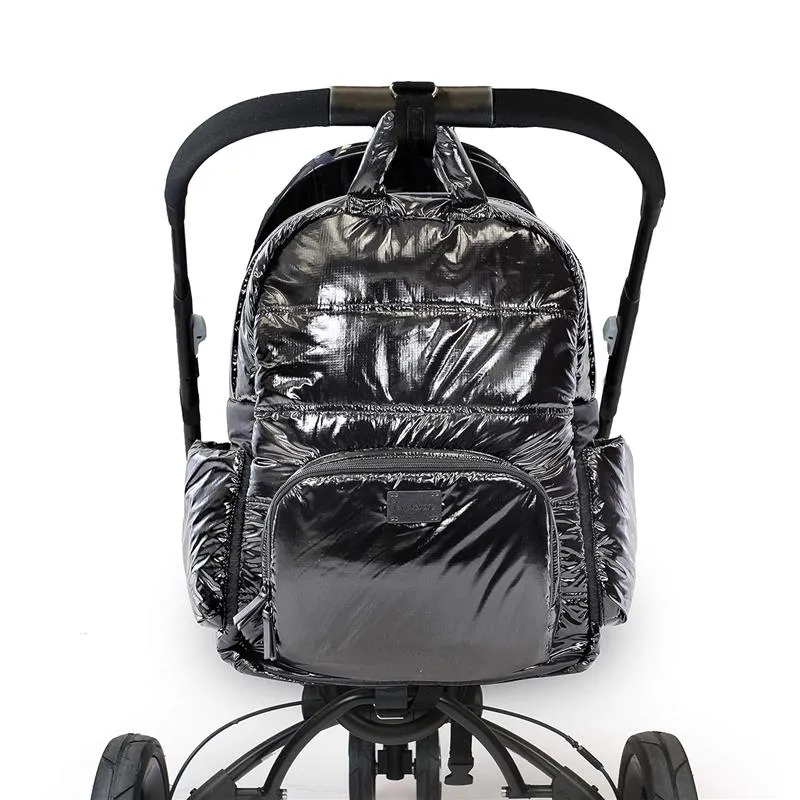 7AM Voyage - Diaper Bag Backpack, Black Polar - Image 3
