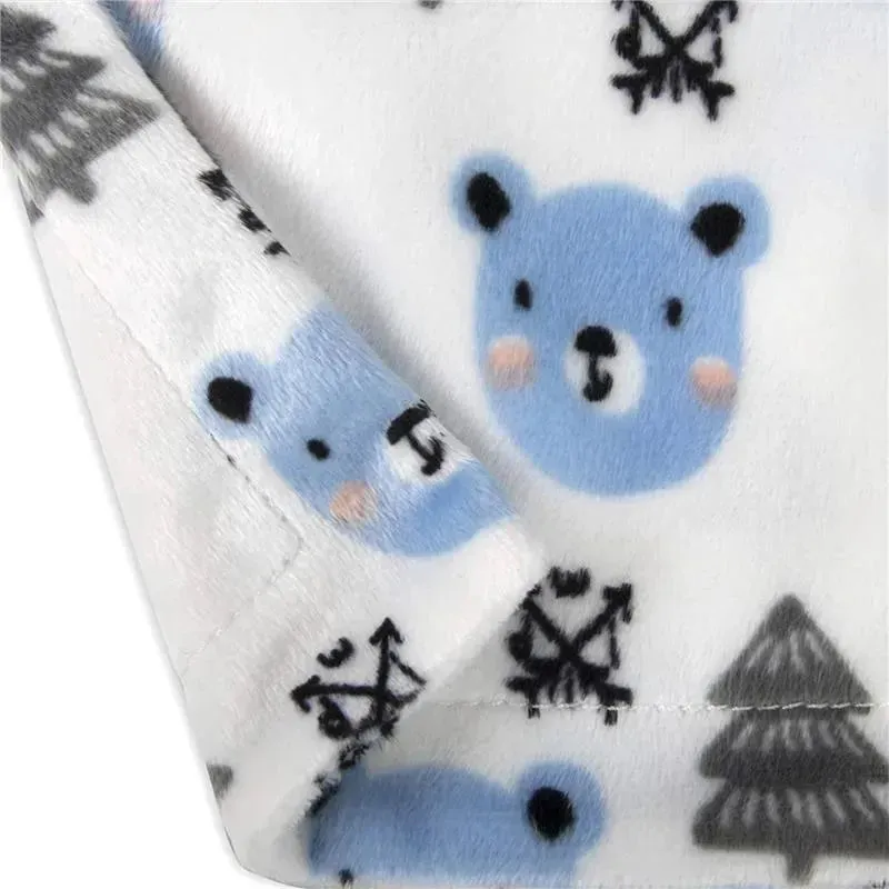 A.D. Sutton - Baby Essentials Security Blanket, Bear With Tree Blue - Image 3