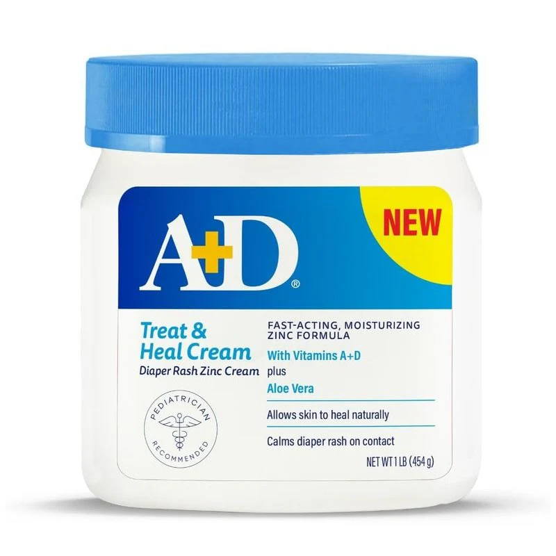 A+D - Treand & Heal Diaper Rash Cream Ointment 16Oz | Blue