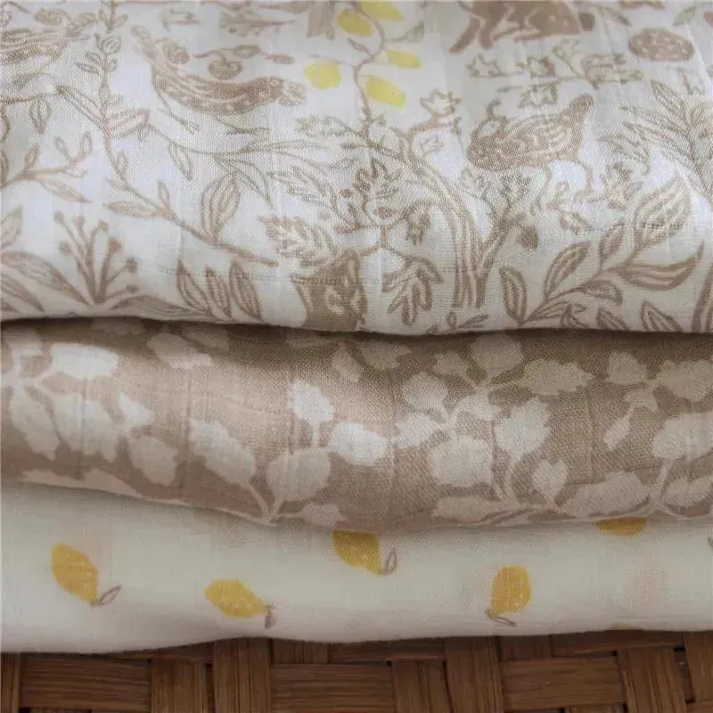Aden + Anais - 3-Pack Swaddles - Silky Soft Natural, Woodland - Image 4