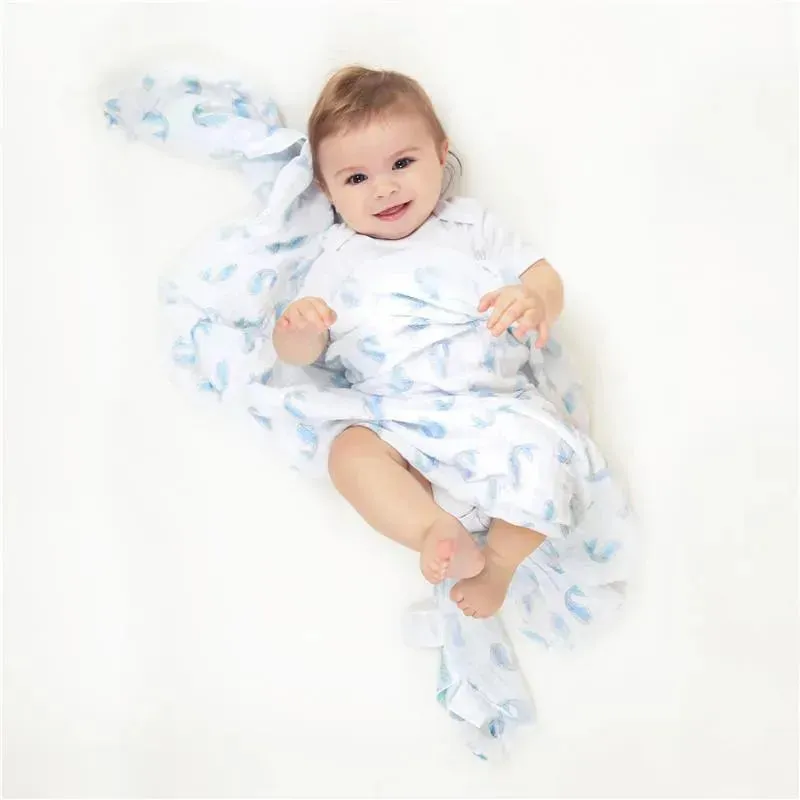 Aden + Anais - 4Pk Cotton Muslin Swaddle, Natural History - Image 5