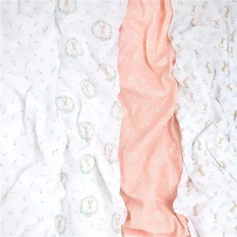 Aden + Anais - 4Pk Muslin Swaddles Blushing Bunnies - Image 2