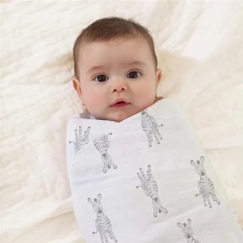 Aden + Anais - 4Pk Muslin Swaddles, Safari Babes - Image 2