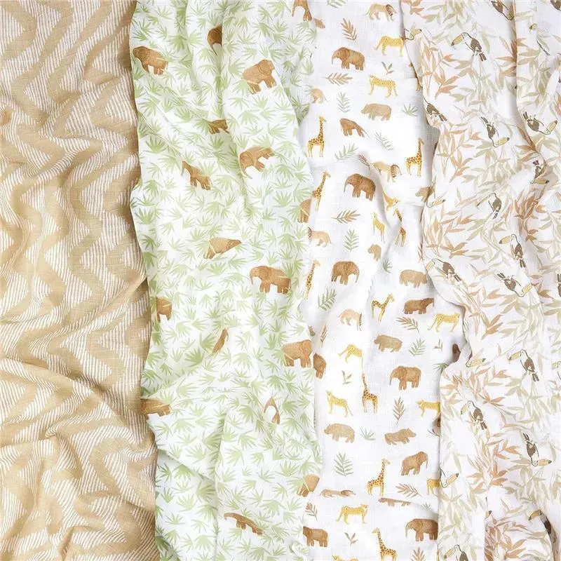 Aden + Anais - 4Pk Muslin Swaddles Tanzania - Image 2