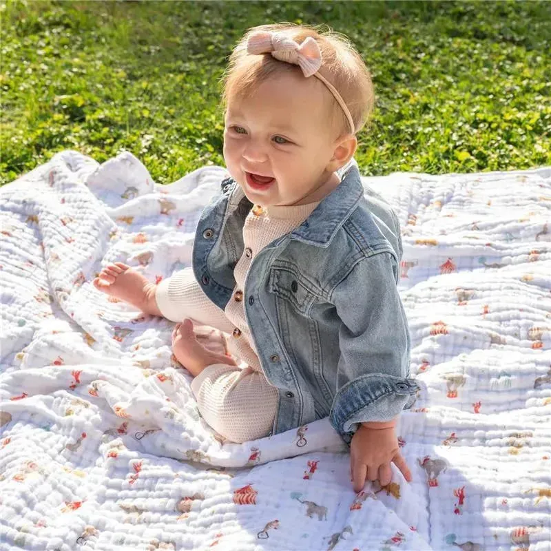 Aden + Anais - Essential Elephant Circus Baby Blanket - Image 3