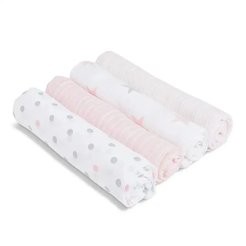 Aden + Anais Muslin Swaddle Doll, 4-Pack