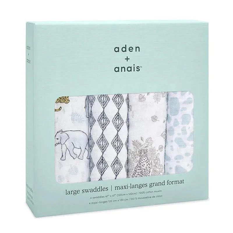 Aden + Anais - Swaddles Jungle 4 Pack - Image 3