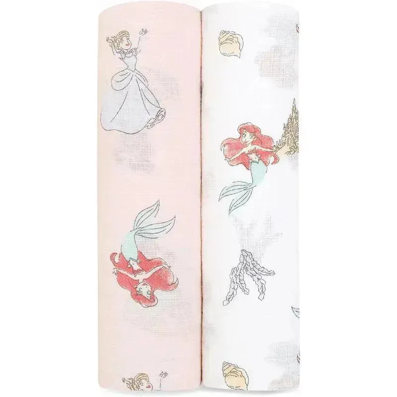 Aden + Anais - Swaddles - Muslin Disney Princess 2-Pack