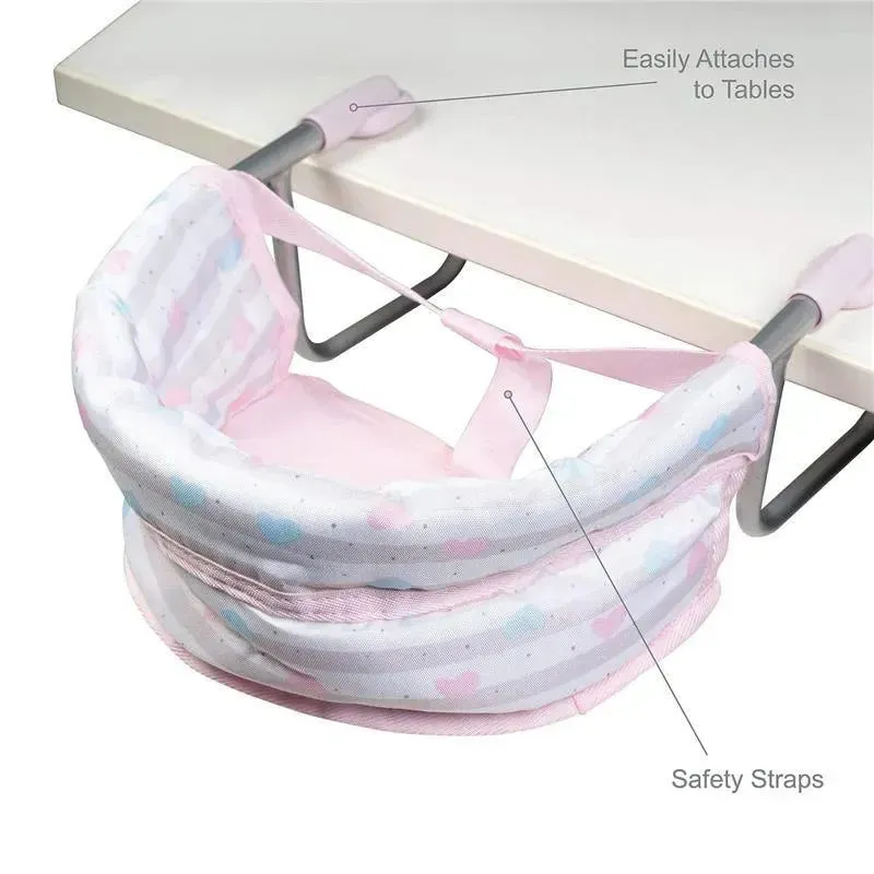 Adora - Classic Doll Feeding Seat, Pastel Pink - Image 4