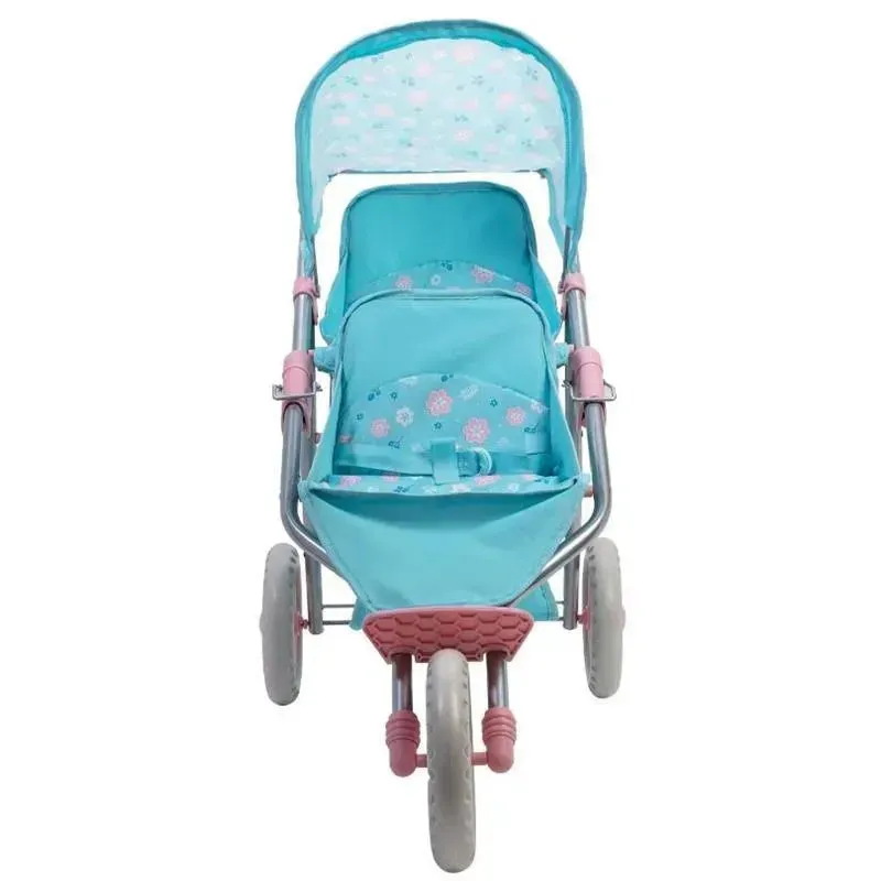 Adora - Twin Jogger Baby Doll Stroller, Flower Power - Image 3