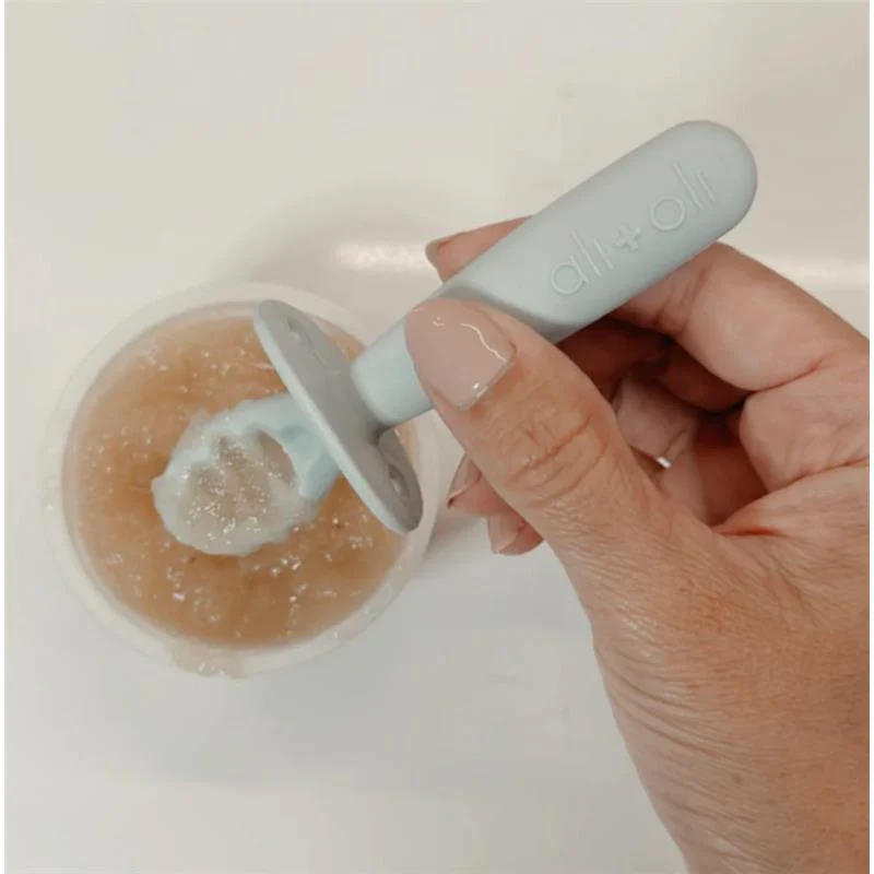 Ali + Oli - (3-Pc) Multi Stage Spoon Set For Baby, Blue - Image 5