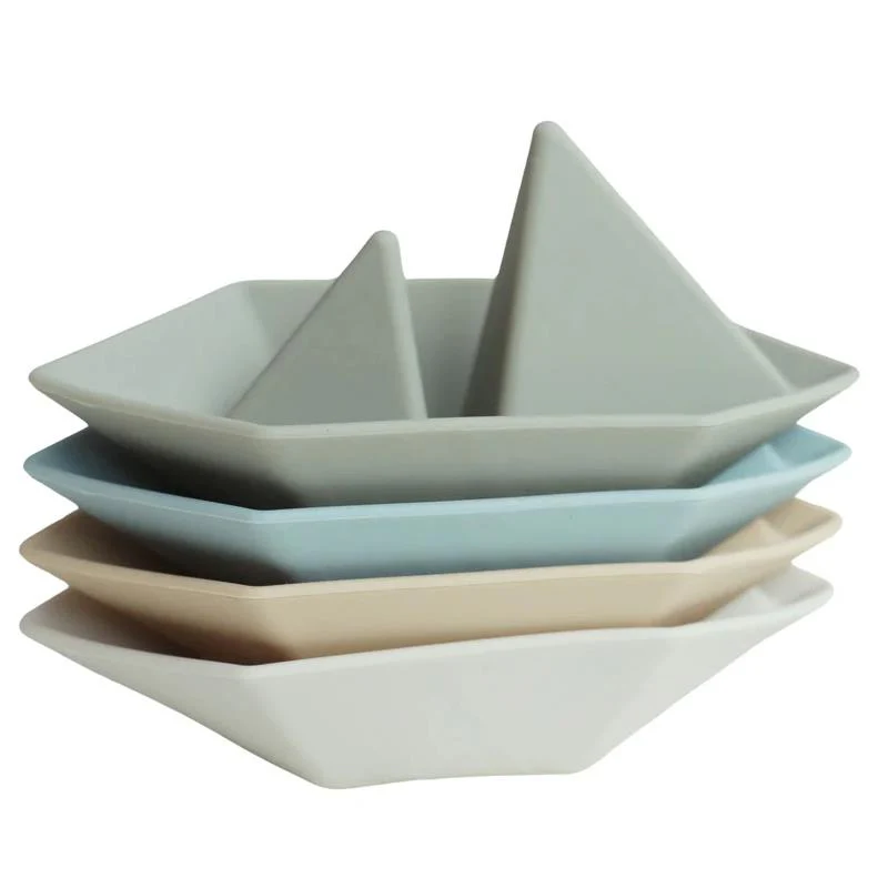 Ali + Oli - (4-Pc) Mini-Boat Bath Toy Set