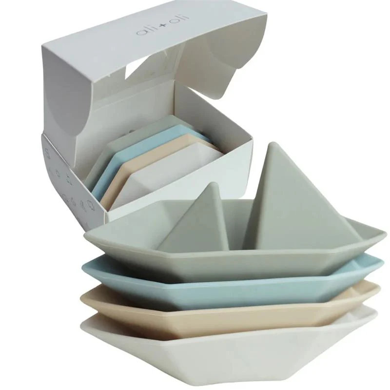 Ali + Oli - (4-Pc) Mini-Boat Bath Toy Set - Image 6