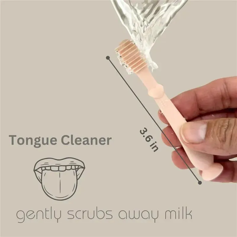 Ali + Oli - Baby Finger Toothbrush & Tongue Cleaner Oral Set, Ivory - Image 6