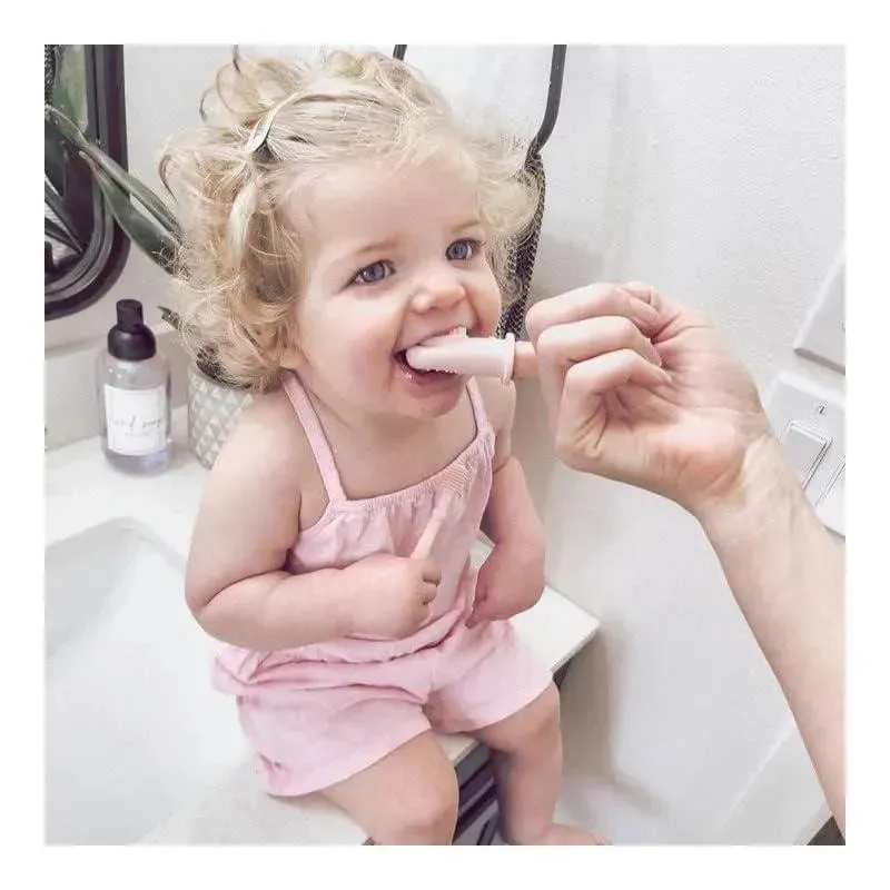 Ali + Oli - Baby Finger Toothbrush & Tongue Cleaner Oral Set, Ivory - Image 7