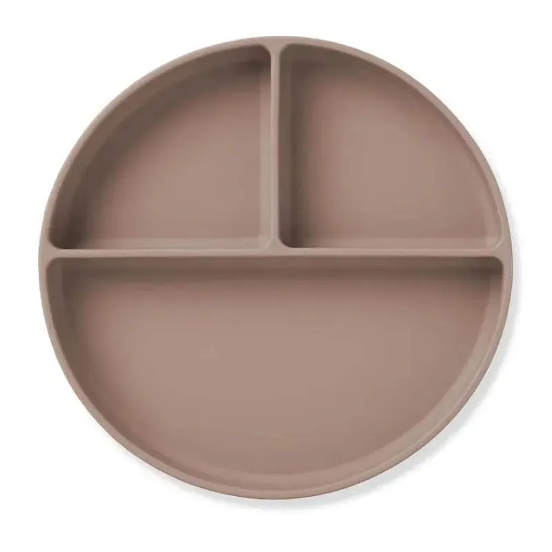 Ali + Oli - Baby Plate With Suction And Divided Portions, Fawn