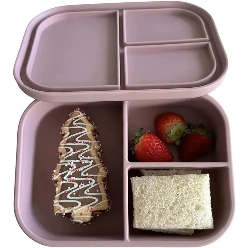 Ali + Oli - Leakproof Silicone Bento Box, Rose - Image 2