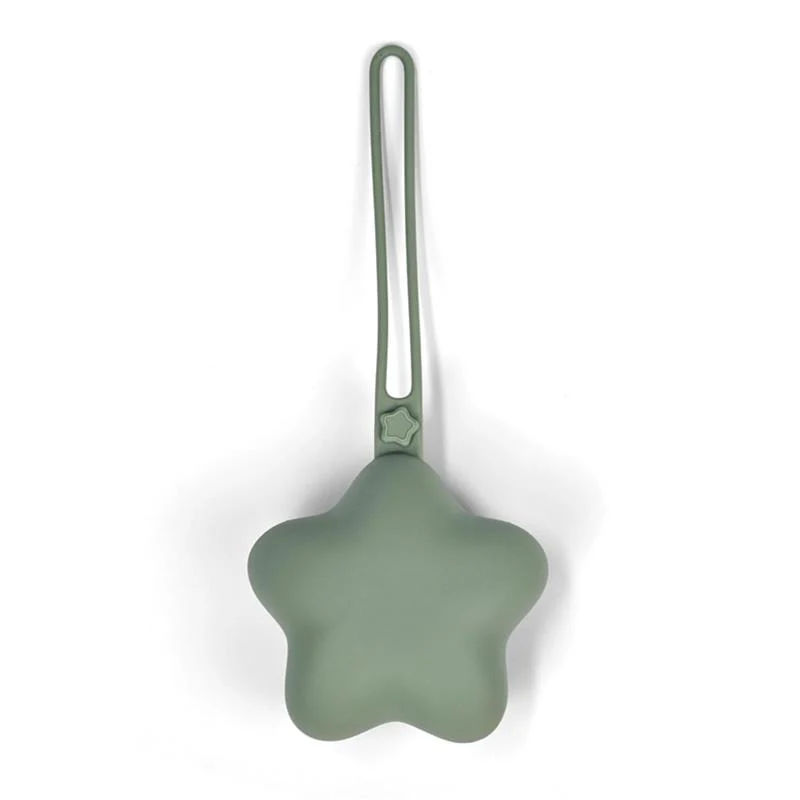 Ali + Oli - Silicone Pacifier Case Star 2Pk, Sage Sand - Image 6