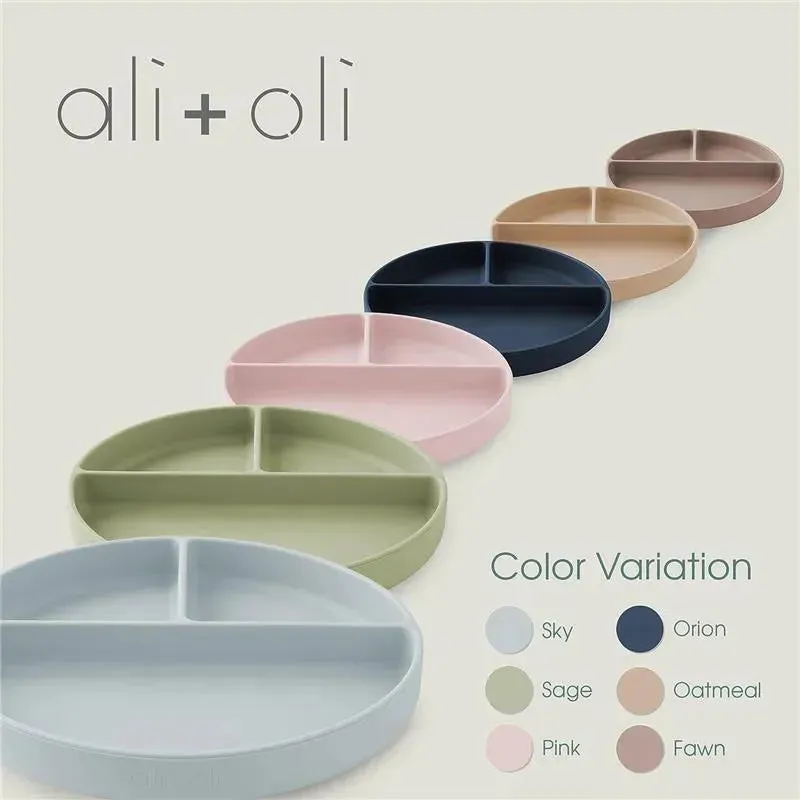 Ali+Oli - Silicone Suction Plate, Sage - Image 2