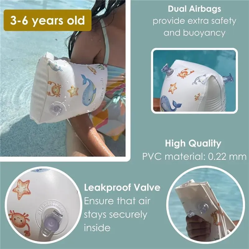 Ali + Oli - Swim Arm Band Wings Inflatable Float (Undersea) - Image 6