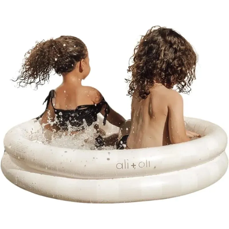 Ali + Oli - Two Rings Small Kids Inflatable Pool 35 In (Checkers)
