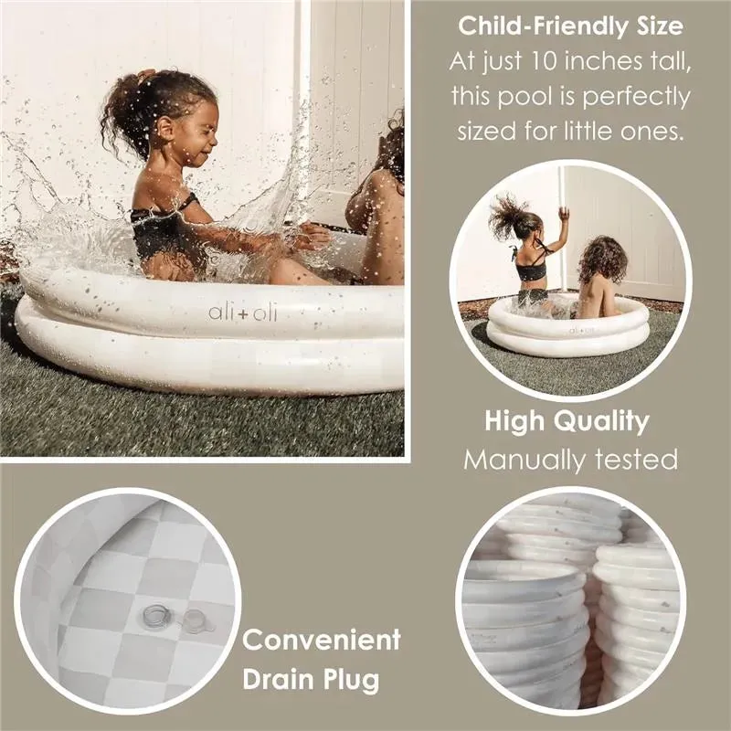 Ali + Oli - Two Rings Small Kids Inflatable Pool 35 In (Checkers) - Image 6