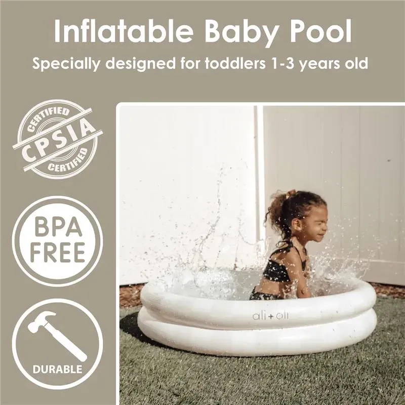 Ali + Oli - Two Rings Small Kids Inflatable Pool 35 In (Checkers) - Image 8