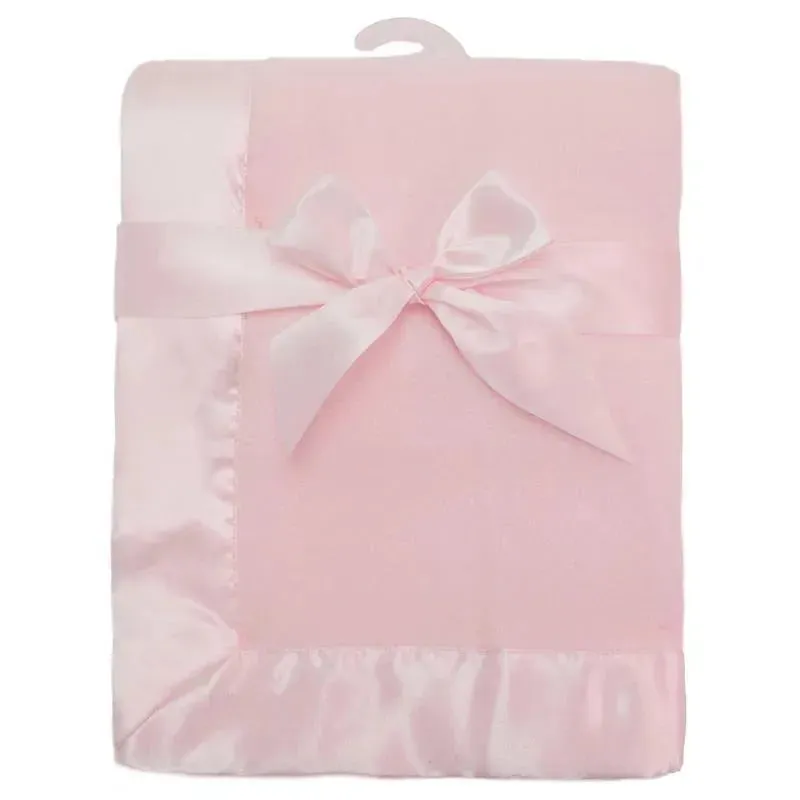 American Baby Company Fleece Blanket, Satin Trim