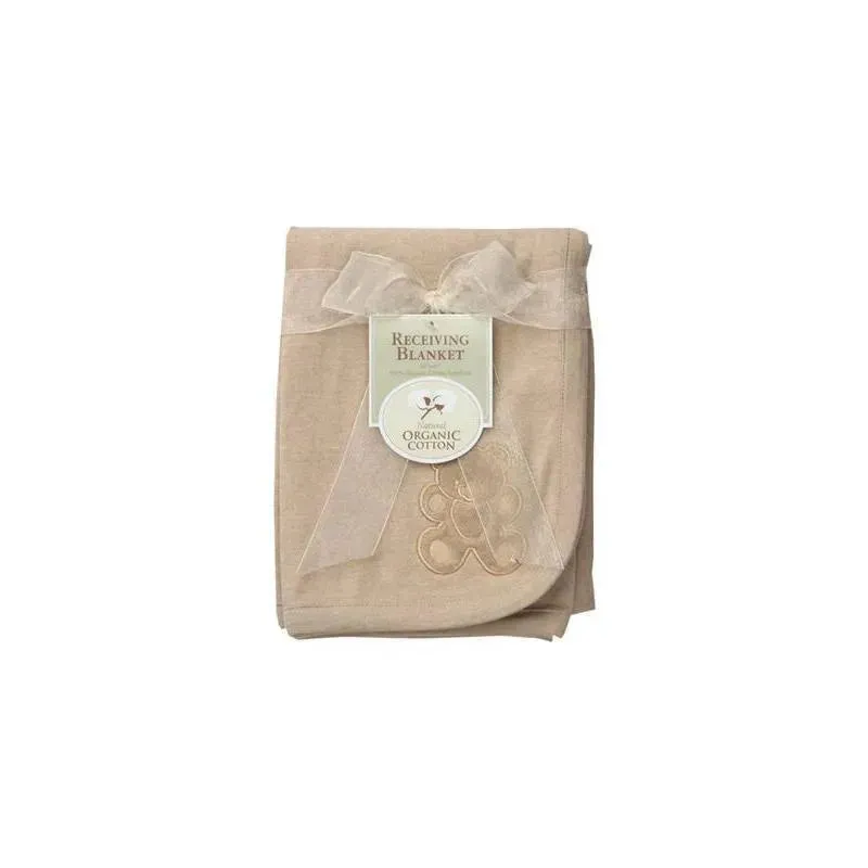 American Baby Company Natural Organic Cotton Receiving Blanket Mocha