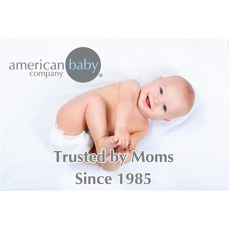 American Baby Company - 100% Cotton Thermal Waffle Swaddle Blanket Blue - Image 4