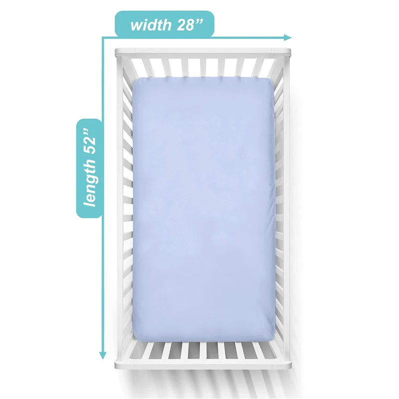 American Baby Company - Value Jersey Sheet Blue - Image 2