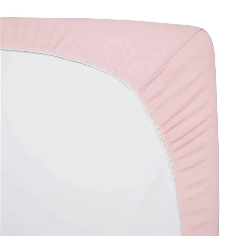 American Baby - Fitted Mini Crib Sheet 24 x 38, 100% Cotton Jersey Portable Sheet, Baby Pink - Image 6