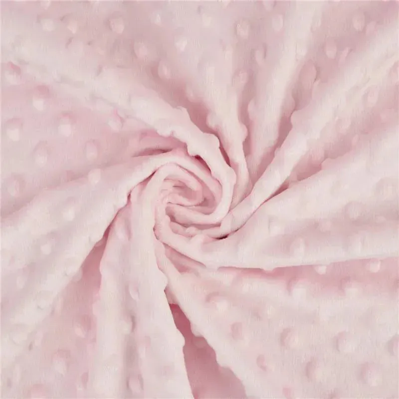 American Baby - Heavenly Soft Chenille Minky Dot Receiving Blanket, Pink - Image 3