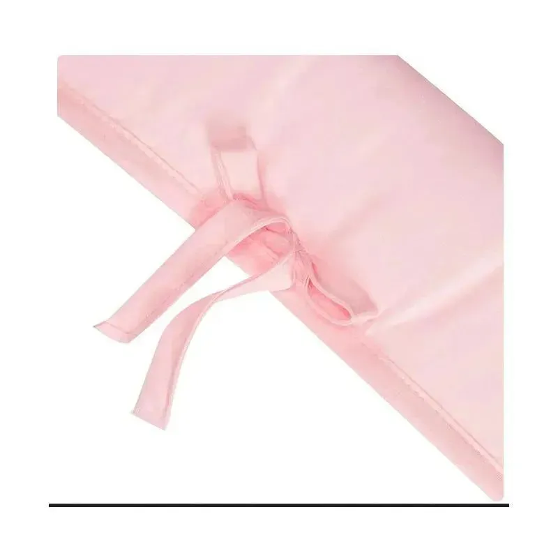 American Baby - Side Crib Rails Covers, Pink/White - Image 3