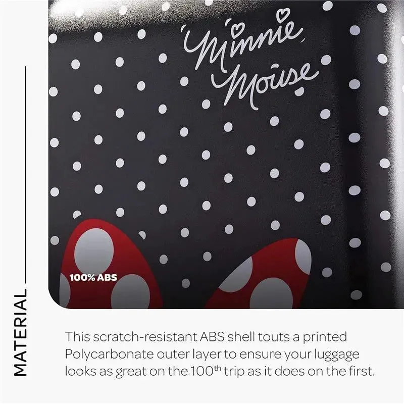 Samsonite - American Tourister Disney Hardside Luggage with Spinner Wheels, Black, Red, White, Minnie Mouse, 21-Inch - Image 7