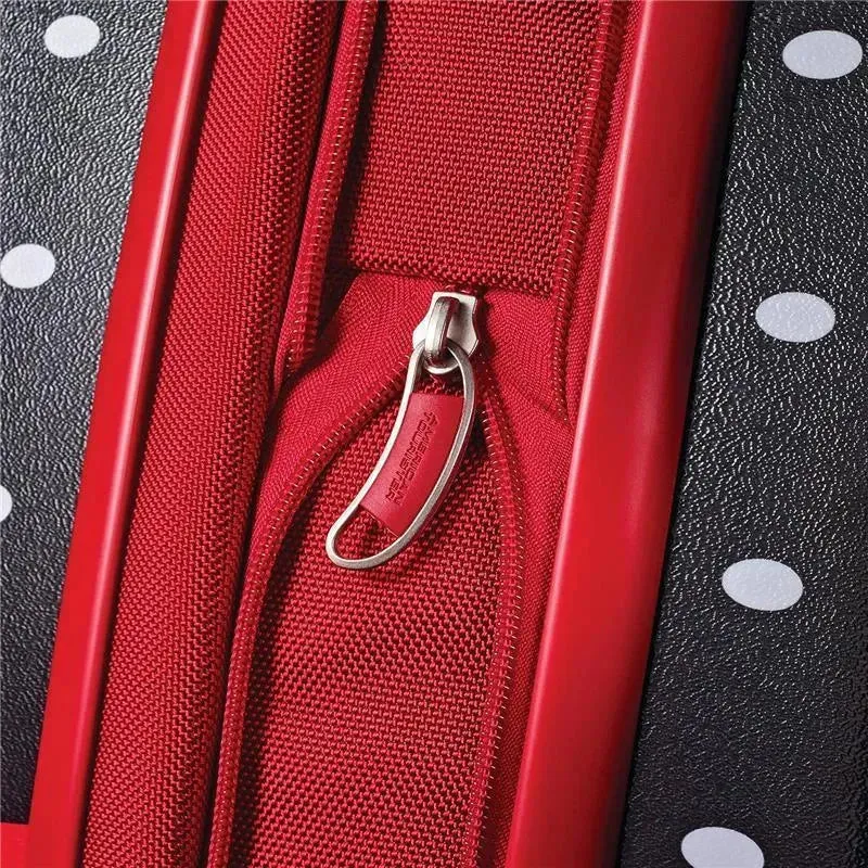Samsonite - American Tourister Disney Hardside Luggage with Spinner Wheels, Black, Red, White, Minnie Mouse, 21-Inch - Image 8