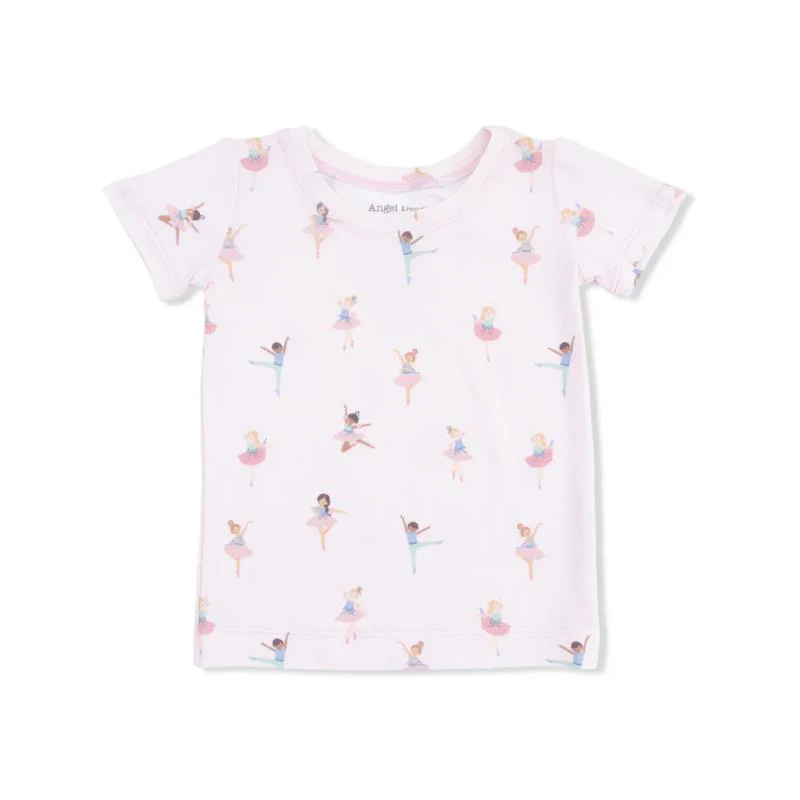 Angel Dear Baby Girl Petite Ballet Loungewear Short Set - Image 2
