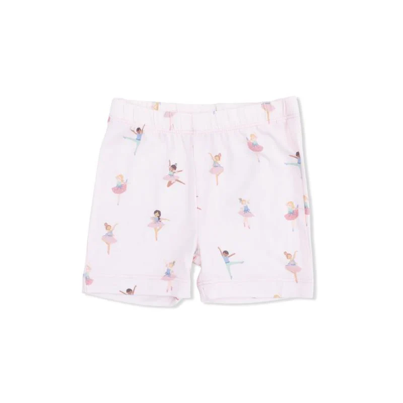 Angel Dear Baby Girl Petite Ballet Loungewear Short Set - Image 3
